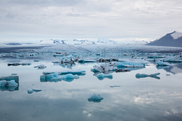 Melting glacier in Iceland