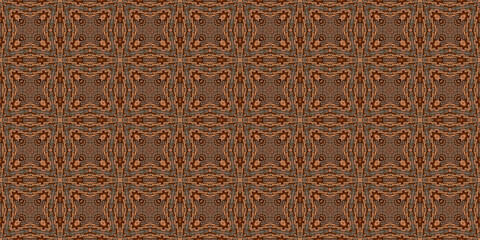 Abstract mosaic seamless pattern of old red bricks and cement.