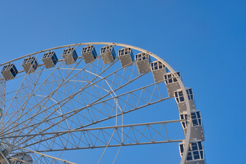 Ferris wheel attraction .