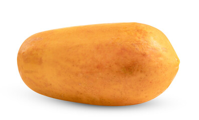 Ripe papaya isolated on white background ,include clipping path