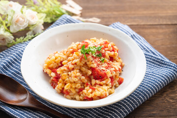 もち麦のトマトリゾット