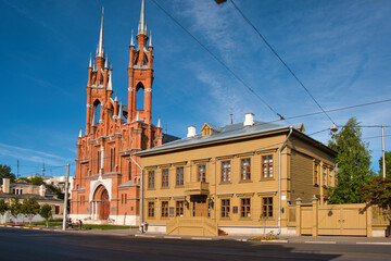Museum-estate of A. N. Tolstoy and the Roman Catholic Church in Samara.