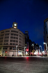 節電中の銀座