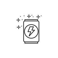 Energy drink drink icon. Simple line, outline illustration of battle royale games icons for ui and ux, website or mobile application