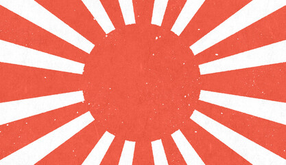 レトロな日の丸の背景装飾イラスト