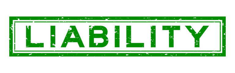 Grunge green laibility word square rubber seal stamp on white background