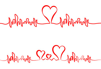 world heart day series.cartoon stickman vector illustration.