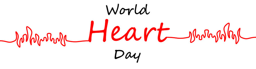 world heart day series.cartoon stickman vector illustration.
