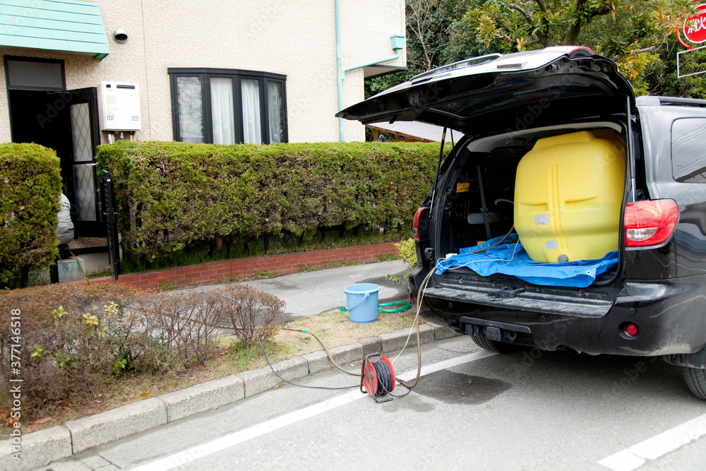 Sticker 給水タンクを積んだ車両