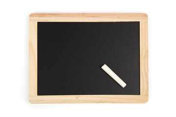 Small ChalkBoard & Chalk on a white background