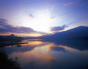 Taiwan Nantou Yuchi Sun Moon Lake Dawn