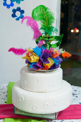 Celebration And Thematic Parties; Tasty Cake Decorated For A Occasion Special.