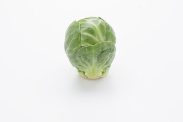 Fototapeta premium brussells sprouts isolated on white background