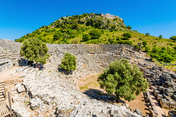 Kaunos Ancient City in Dalyan of Turkey