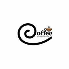 coffee cafe , Coffee shop logo design vector