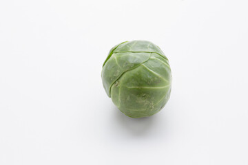 brussells sprouts isolated on white background