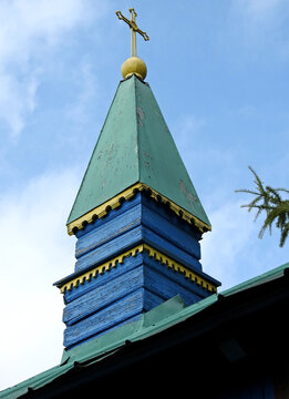 a wooden Orthodox chapel under the invocation of Saint George built in 1880 in the village of Kożany in Podlasie, Poland