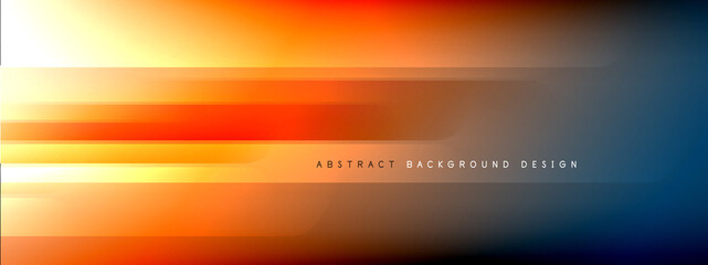 Motion concept neon shiny lines on liquid color gradients abstract backgrounds. Dynamic shadows and lights templates for text