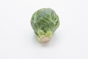 Fototapeta premium brussells sprouts isolated on white background