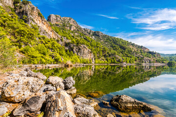 Fototapeta premium Sulungur Lake in Dalyan of Turkey