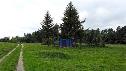 a wooden Orthodox chapel under the invocation of Saint George built in 1880 in the village of Kożany in Podlasie, Poland