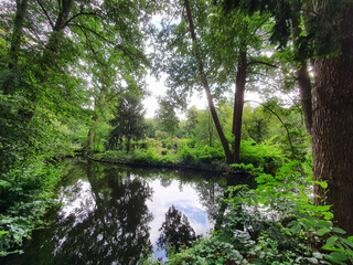PARK MIEJSKI W CENTRUM MIASTA. BERLIN, NIEMCY