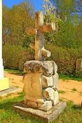 Kulno, Kościół, Cerkiew, Religia, Zabytek, Budowla, Krzyż, Dzwonnica, Krajobraz, Rzeka, © woodyd