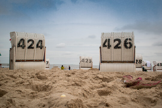 Beach in Germany by ebbe stormy and sunny 