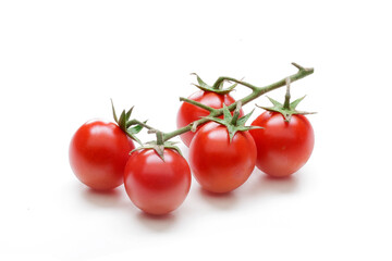 tomatoes ciliegino isolated on white background