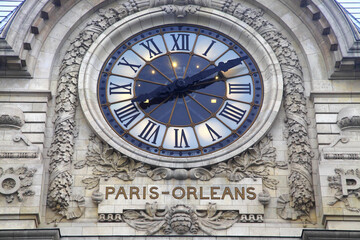 Fototapeta na wymiar France Paris Mus¨¦e d'Orsay big clock