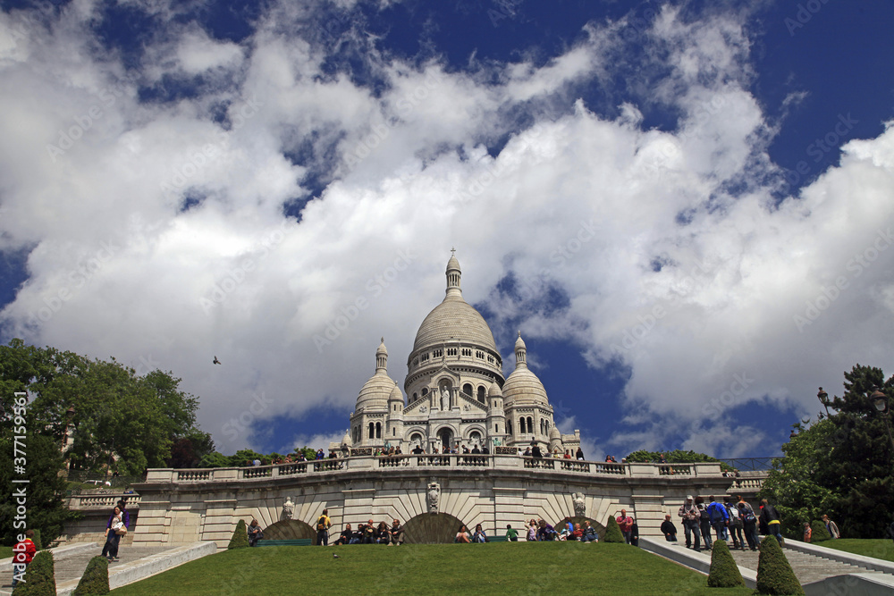 Canvas Prints Sacred Heart of Montmartre Paris France