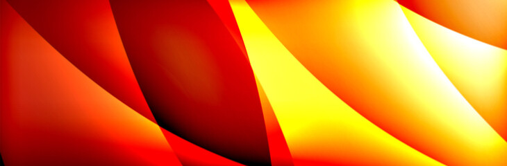 Fluid gradient neon color waves, vector abstract background