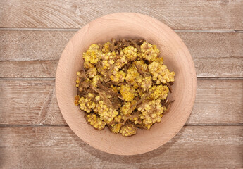 Curry plant Helichrysum italicum dried herb