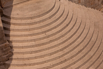 Naklejka premium Staircase in fortified in Dubrovnik, Crotia