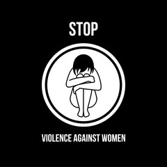 Stop Violence against Women vector concept