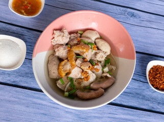 Thai Food Mixes of Rice Dishes and Noodles 