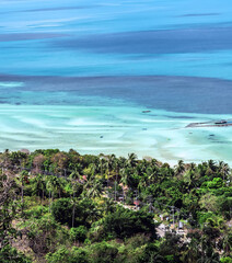 top view sea surf background