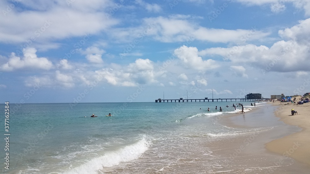 Wall mural beach