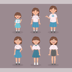 My student uniform
Since kindergarten to university