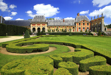 France Chateau de Walleville garden flowerbed