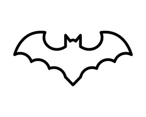 Halloween bat silhouette vector design
