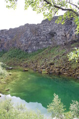 Asbyrgi Horseshoe Canyon in Northern Iceland
