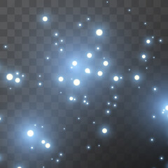 Glow light effect. Star burst with sparkles.Sun. Vector illustration