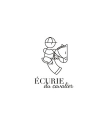 Collection of logos. Icons and symbols. Centre équestre. Poney club. Course hippique. Club d'équitation. Randonnée équestre. Champ de course