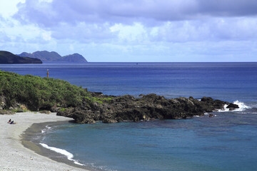 Fototapeta na wymiar Taitung Orchid Island Yatsushiro Bay coast
