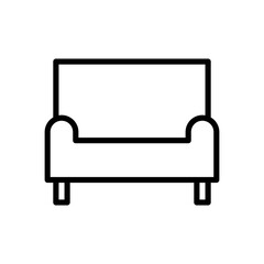 sofa, furniture icon vector illustration