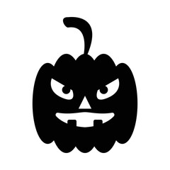Halloween pumpkin silhouette vector design