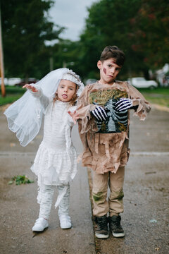 Kids on Halloween