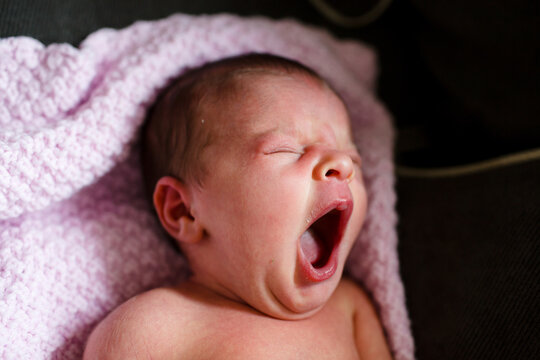 baby yawns