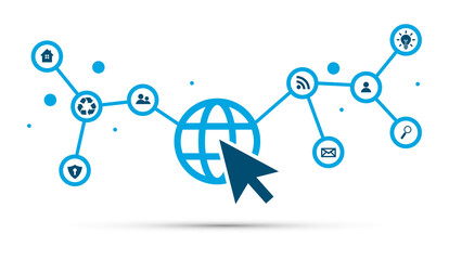 icona, click, internet, informatica, network